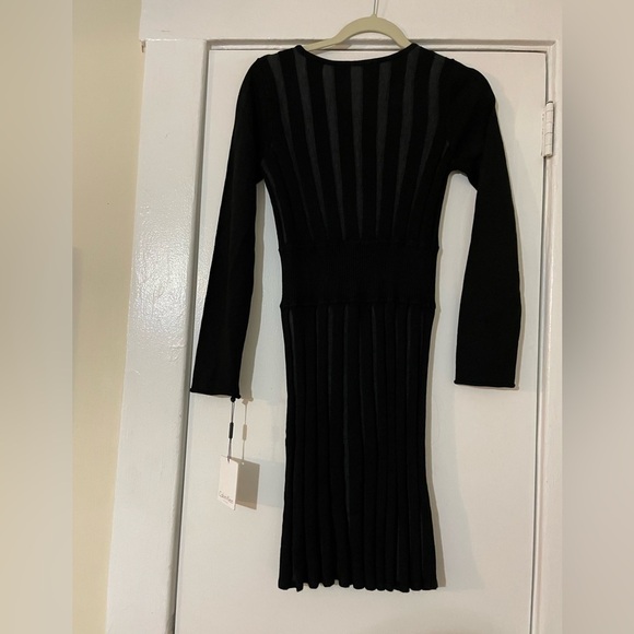 Calvin Klein Black long sleeve dress size small NWT - Picture 7 of 10